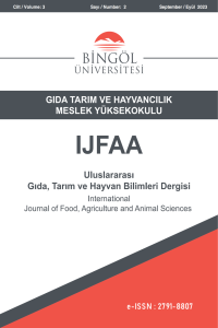 Uluslararası Gıda Tarım ve Hayvan Bilimleri Dergisi