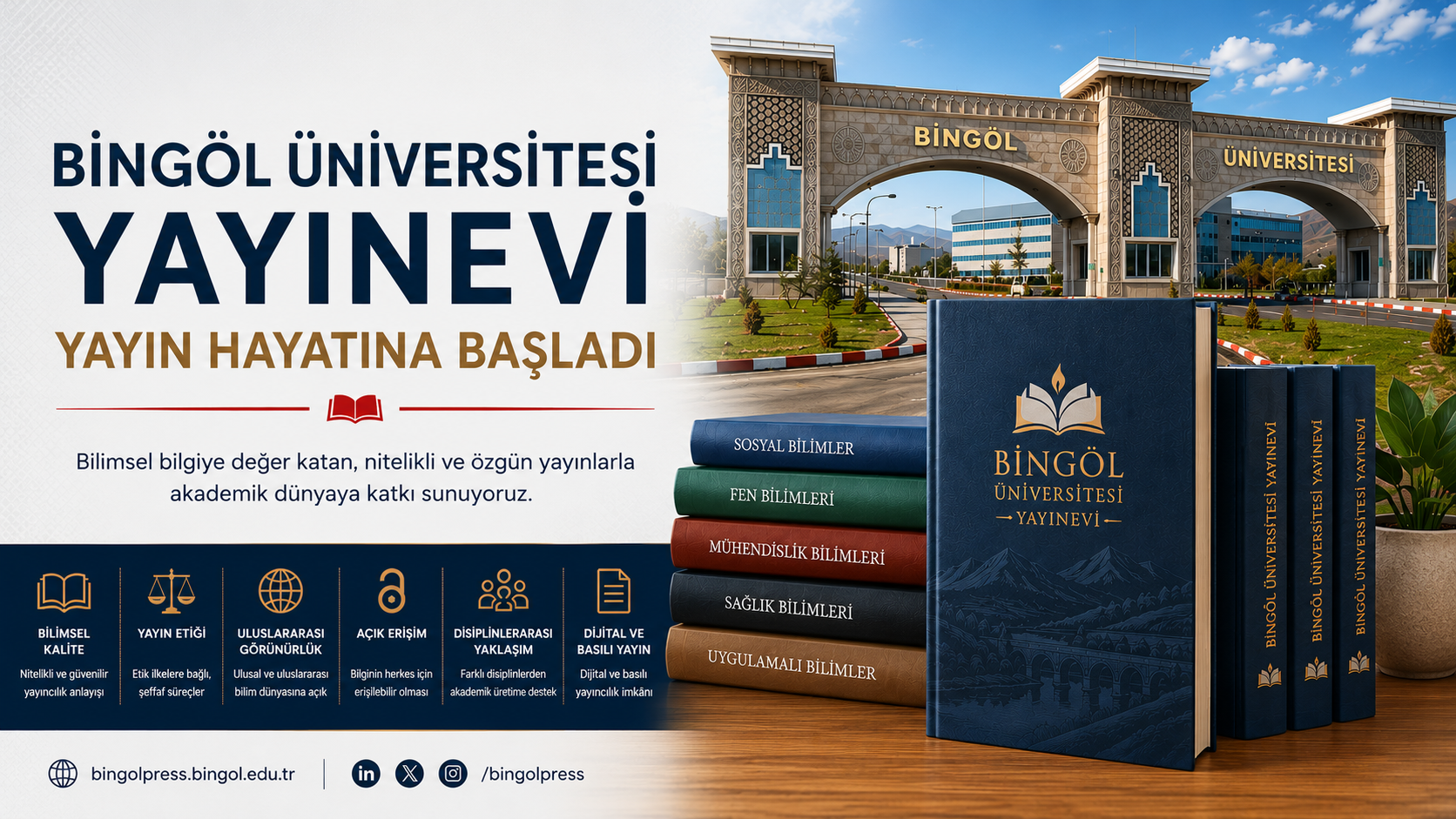 Bingöl Üniversitesi Yayınevi Yayın Hayatına Başladı